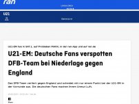 Bild zum Artikel: Peinliches EM-Aus: Deutsche Fans verspotten DFB-Team