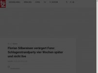 Bild zum Artikel: Florian Silbereisen verärgert Fans: Schlagerstrandparty vier Wochen später und nicht live