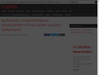 Bild zum Artikel: Springreiter Ludger Beerbaum verabschiedet sich in Aachen aus dem Spitzensport