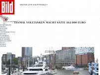 Bild zum Artikel: Mit 37-Mio.-Yacht nach Hamburg - Milliardär fährt 14 400 km zum Shoppen 