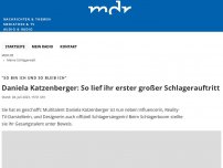 Bild zum Artikel: Daniela Katzenberger: So lief ihr erster großer Schlagerauftritt