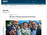Bild zum Artikel: AfD liegt in Thüringen inzwischen bei 34 Prozent