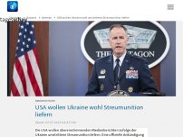 Bild zum Artikel: USA wollen Ukraine wohl umstrittene Streumunition liefern
