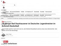 Bild zum Artikel: Kleine Sensation: 18-jähriger Bad Oeynhausener ist Deutscher Jugendmeister im Rollstuhl-Basketball