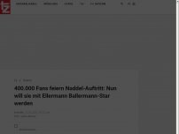 Bild zum Artikel: 400.000 Fans feiern Naddels Auftritt: Nun will sie mit Ellermann Ballermann-Star werden