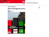 Bild zum Artikel: IPSOS Sonntagsfrage: AfD in Umfrage bei 22 Prozent - CDU und...