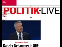 Bild zum Artikel: Kanzler Nehammer in ORF-ZIB 2: Keine Koalition mit FPÖ unter Kickl