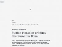 Bild zum Artikel: Fernsehkoch aus Hamburg: Steffen Henssler eröffnet Restaurant in Bonn