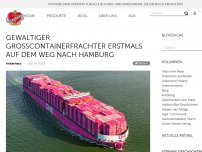 Bild zum Artikel: Gewaltiger Großcontainerfrachter erstmals auf dem Weg nach Hamburg