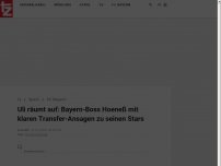 Bild zum Artikel: Uli räumt auf: Bayern-Boss Hoeneß mit klaren Transfer-Ansagen zu seinen Stars