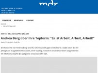 Bild zum Artikel: Andrea Berg über ihre Topform: 'Es ist Arbeit, Arbeit, Arbeit!'