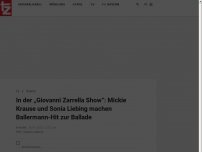 Bild zum Artikel: In der „Giovanni Zarrella Show“: Mickie Krause und Sonia Liebing machen Ballermann-Hit zur Ballade