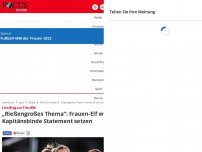 Bild zum Artikel: Live-Blog zur Fifa-WM - „Rießengroßes Thema“: Frauen-Elf will mit Kapitänsbinde Statement setzen