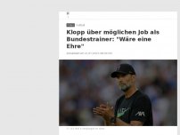 Bild zum Artikel: Klopp über möglichen Job als Bundestrainer: 'Wäre eine Ehre'