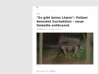 Bild zum Artikel: Polizei gibt Entwarnung: Wohl doch keine Löwin in Kleinmachnow