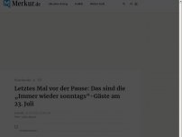 Bild zum Artikel: Letztes Mal vor der Pause: Das sind die „Immer wieder sonntags“-Gäste am 23. Juli