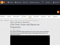 Bild zum Artikel: CIA-Chef: Putin will Rache an Wagner-Chef