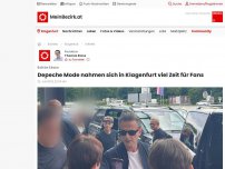 Bild zum Artikel: Depeche Mode nahmen sich in Klagenfurt viel Zeit für Fans