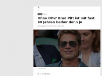 Bild zum Artikel: Brad Pitt ist mit fast 60 Jahren heißer denn je