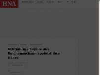 Bild zum Artikel: Achtjährige Sophie aus Reichensachsen spendet ihre Haare