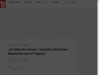 Bild zum Artikel: „Ich liebe den Verein“: Goretzka mit klarem Bekenntnis zum FC Bayern