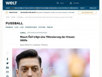 Bild zum Artikel: Mesut Özil trägt eine Tätowierung der Grauen Wölfe