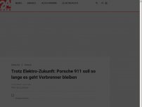 Bild zum Artikel: Trotz Elektro-Zukunft: Porsche 911 soll so lange es geht Verbrenner bleiben