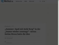 Bild zum Artikel: „Sommer-Spaß mit Andy Borg“ in der „Immer wieder sonntags“-Arena: Stefan Mross hatte die Idee