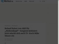 Bild zum Artikel: Roland Kaiser von ARD für „Mohrenkopf“-Songtext kritisiert: Jetzt mischt sich auch TV-Koch Mike Süsser ein