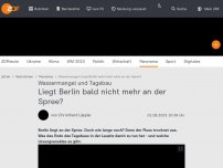 Bild zum Artikel: Liegt Berlin bald nicht mehr an der Spree?