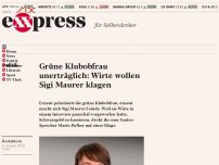 Bild zum Artikel: Grüne Klubobfrau unerträglich: Wirte wollen Sigi Maurer klagen