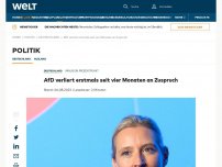 Bild zum Artikel: AfD verliert erstmals seit vier Monaten an Zuspruch