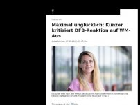 Bild zum Artikel: Nia Künzer kritisiert DFB-Reaktion auf WM-Aus: 'Maximal unglücklich'