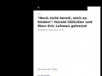 Bild zum Artikel: Kein Paar: Harald Glööckler und Marc-Eric Lehmann ziehen Schlussstrich