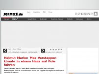 Bild zum Artikel: Helmut Marko: Max Verstappen könnte in einem Haas auf Pole fahren