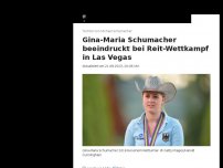 Bild zum Artikel: Gina-Maria Schumacher beeindruckt bei Reit-Wettkampf in Las Vegas
