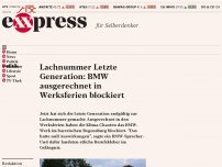Bild zum Artikel: Lachnummer Letzte Generation: BMW ausgerechnet in Werksferien blockiert