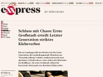 Bild zum Artikel: Schluss mit Chaos: Erste Großstadt erteilt Letzter Generation striktes Klebeverbot