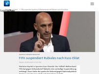 Bild zum Artikel: FIFA suspendiert Spaniens Fußballverbandschef Rubiales nach Kuss-Eklat