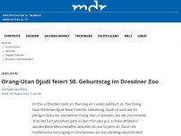 Bild zum Artikel: Orang-Utan Djudi feiert 50. Geburtstag im Zoo Dresden