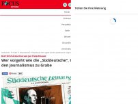 Bild zum Artikel: Die FOCUS-Kolumne von Jan Fleischhauer - Wer vorgeht wie die “Süddeutsche”, trägt den Journalismus zu Grabe