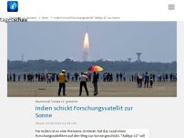 Bild zum Artikel: Indien schickt Forschungssatellit 'Aditya-L1' zur Sonne