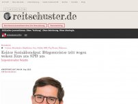 Bild zum Artikel: Echter Sozialdemokrat: Bürgermeister tritt wegen wokem Kurs aus SPD aus