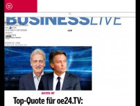 Bild zum Artikel: Top-Quote für oe24.TV: 187.000 Zuseher bei Cap - Westenthaler