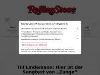 Bild zum Artikel: Till Lindemann: Hier ist der Songtext von „Zunge“