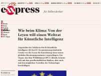 Bild zum Artikel: Wie beim Klima: Von der Leyen will einen Weltrat für Künstliche Intelligenz