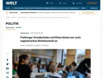 Bild zum Artikel: Freiburger Grundschulen und Kitas bieten nur noch vegetarisches Einheitsmenü an