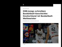 Bild zum Artikel: DBB-Jungs schreiben Basketball-Geschichte: Weltmeister nach grandioser Leistung!