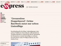 Bild zum Artikel: “Grenzenlose Doppelmoral”: Grüne Baerbock nutzt nur selten Linienflüge