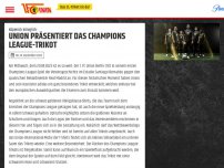 Bild zum Artikel: Union präsentiert das Champions League-Trikot